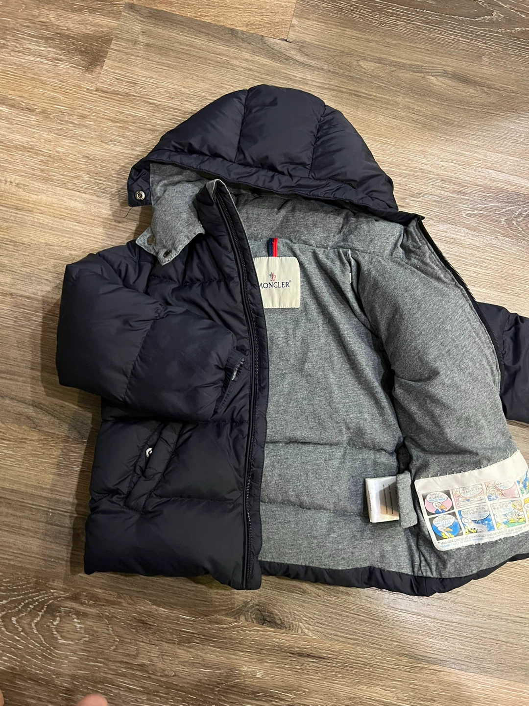 Moncler Navy Blue Toddler Puffer Jacket 2T - photo 5