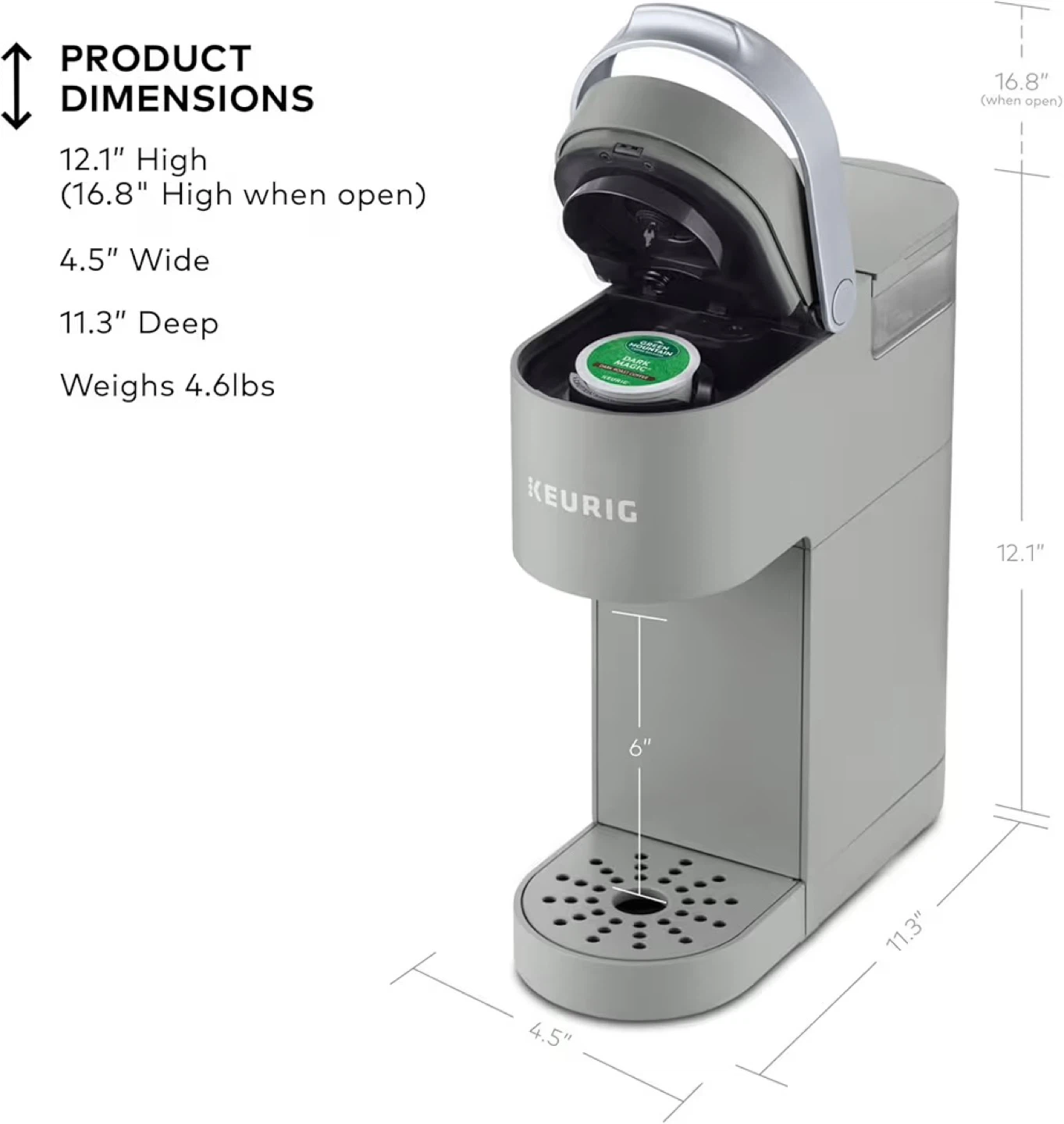 Keurig K-Mini Single Serve Coffee Maker - Grey
