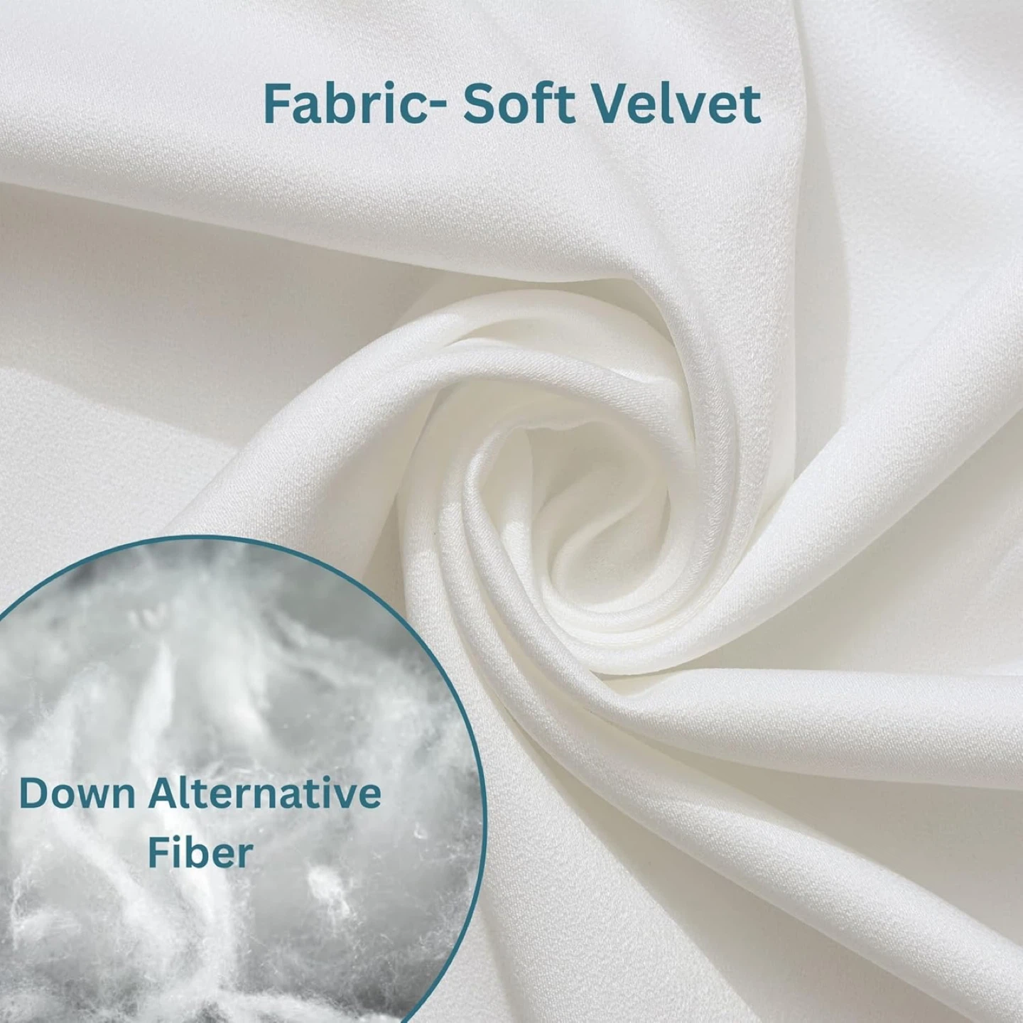 Velvet Down Alternative Pillow Inserts - 2 Pack - photo 3