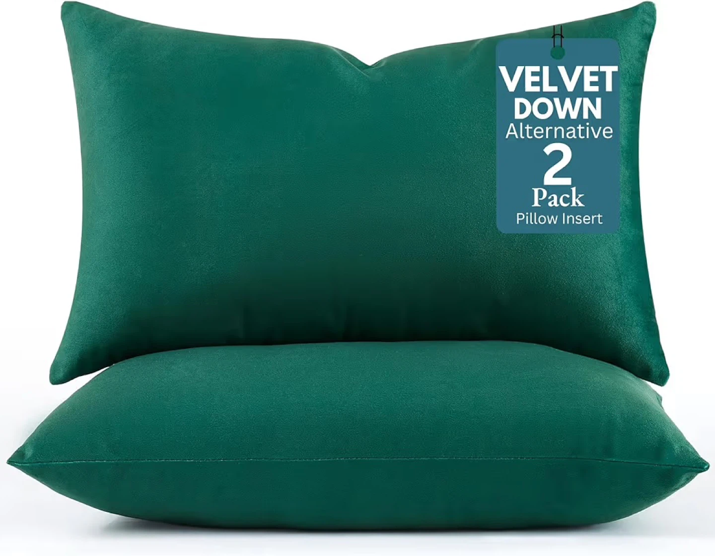 Velvet Down Alternative Pillow Inserts - 2 Pack
