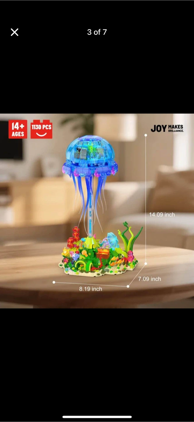 JOY MAKES BRILLIANCE Jellyfish Building Set 1130 PCS - photo 3