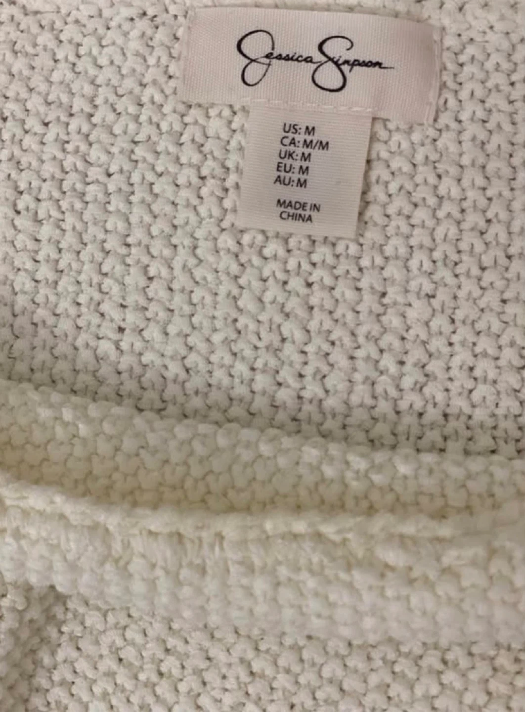 Jessica Simpson Cream Knit Top - Size M - photo 3