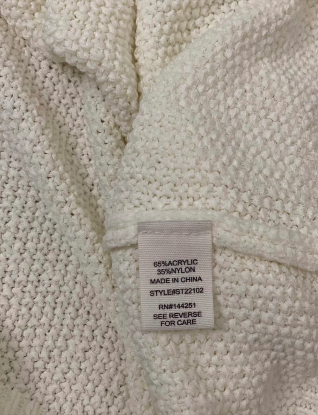 Jessica Simpson Cream Knit Top - Size M - photo 4