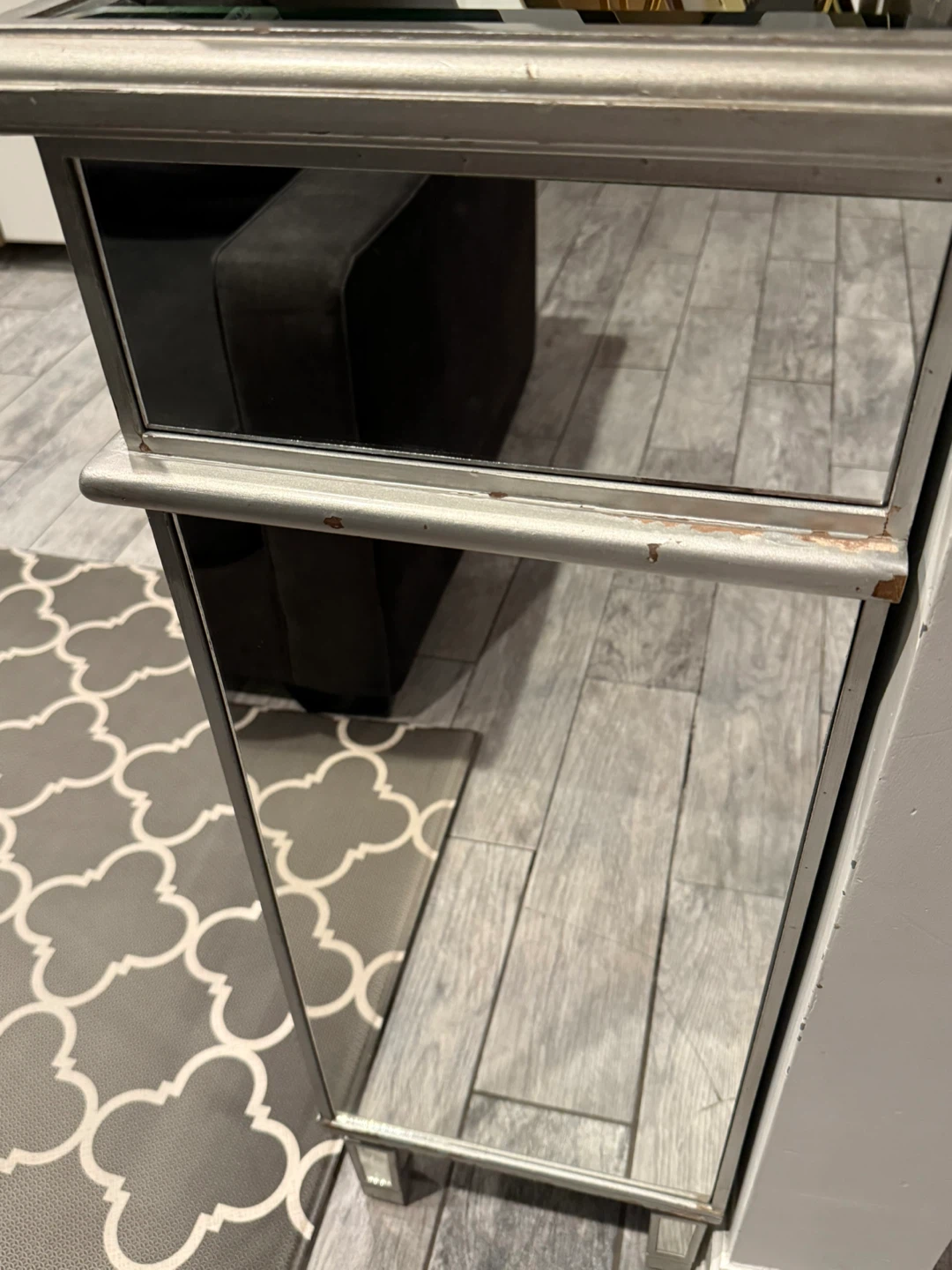 Mirrored Finish Console Table - photo 3
