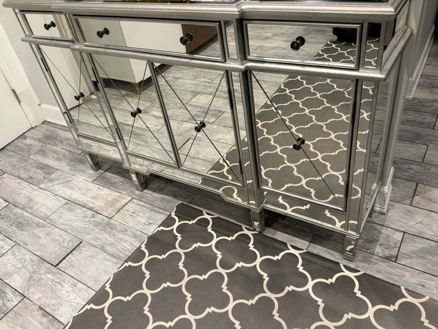 Mirrored Finish Console Table - photo 2