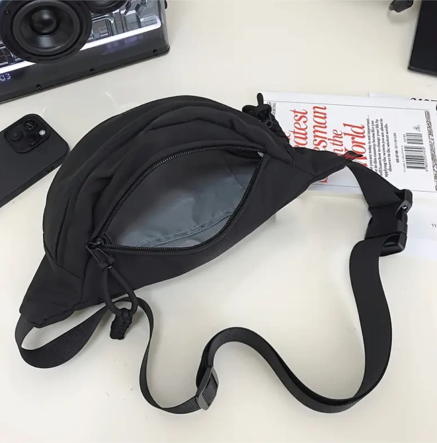 New ! Black Fanny Pack with Red Design - photo 5
