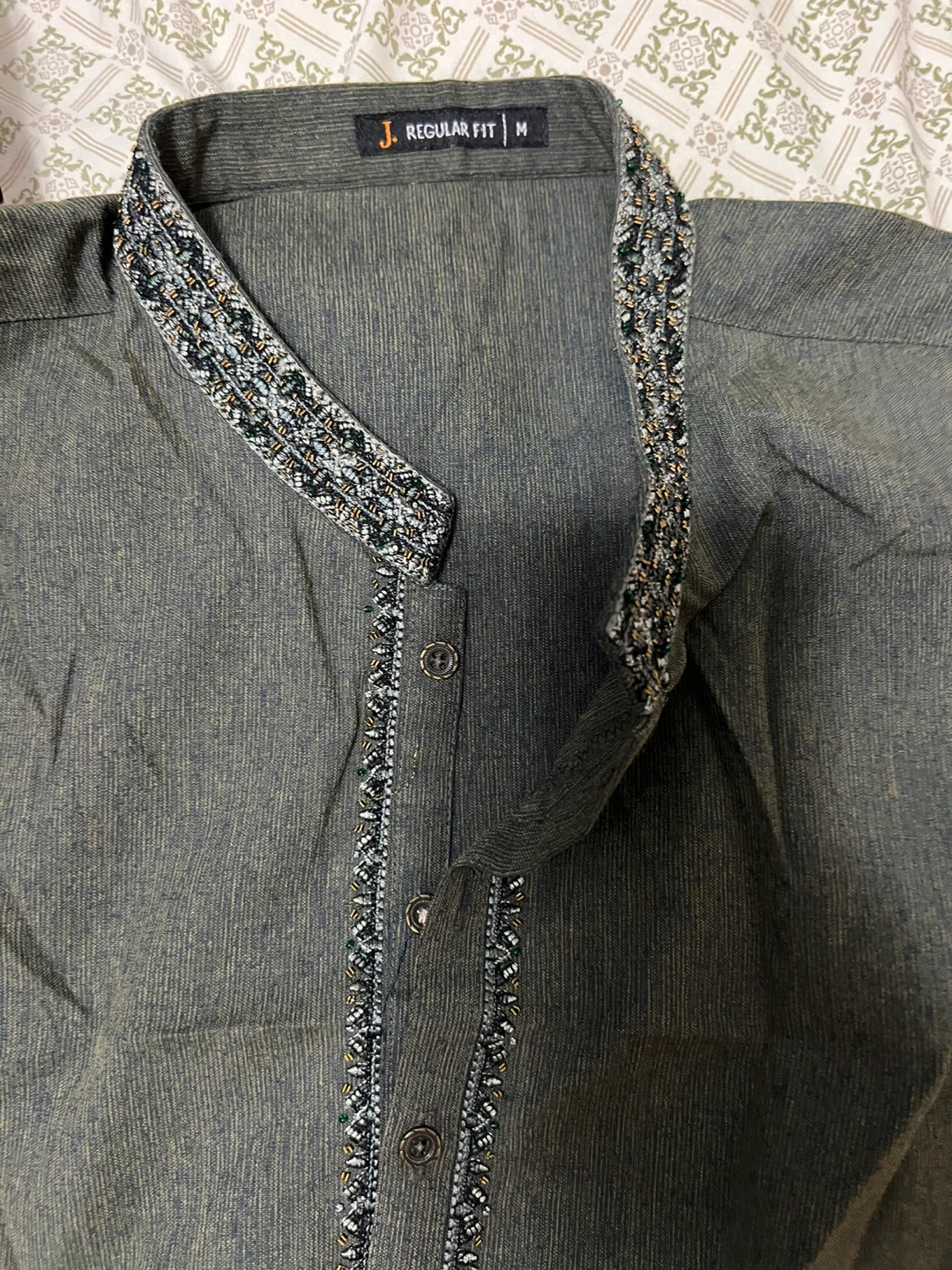 J. Regular Fit Men's Kurta - Size M - photo 2