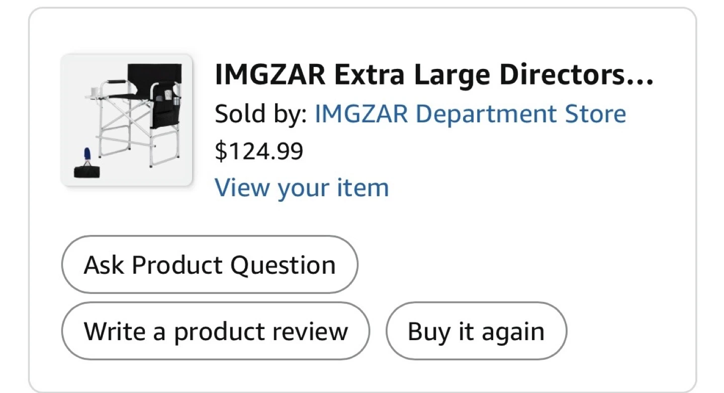 IMGZAR Extra Large Director's Chair - photo 2