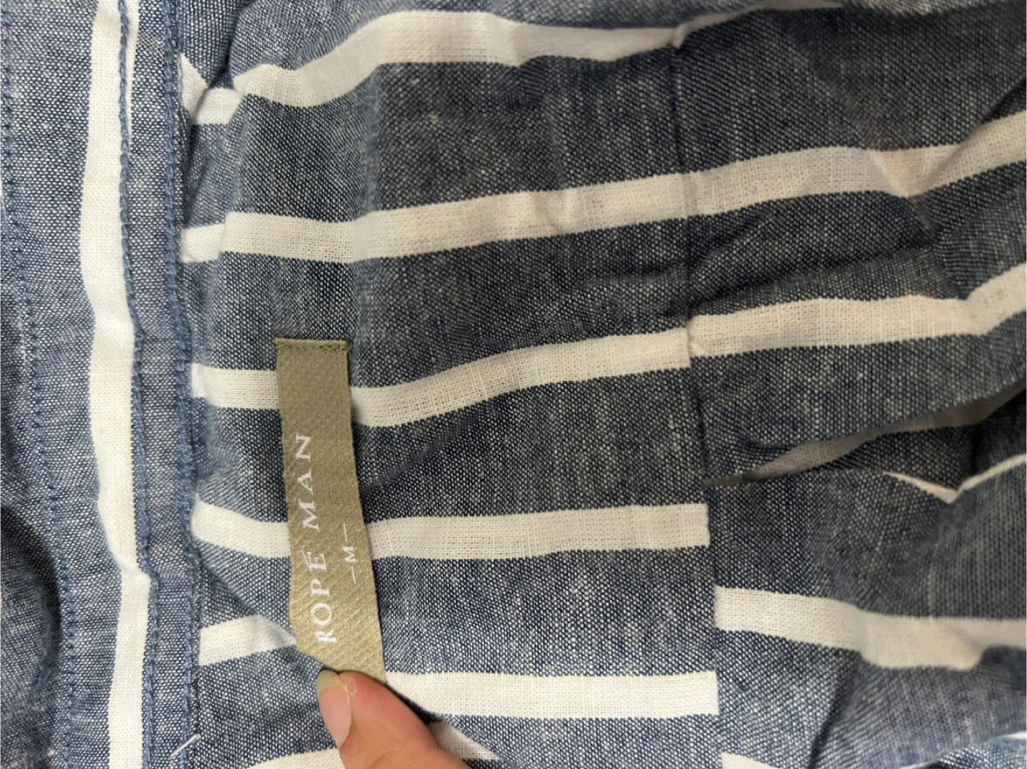 Rope Man Striped Shirt - Size M - photo 2