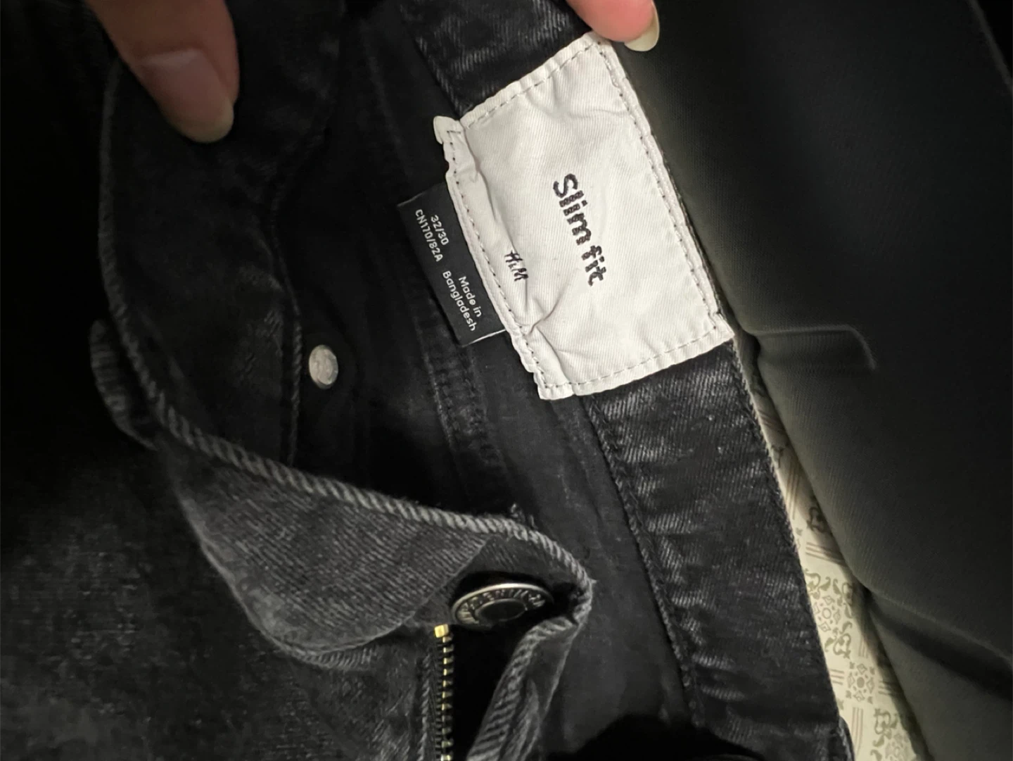 H&M Slim Fit Black Jeans - Size 32/30 - photo 2