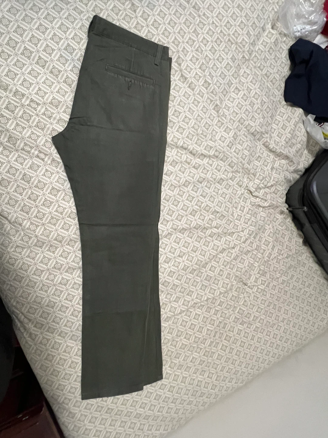 Navy & Navy Olive Green Pants - Size 34