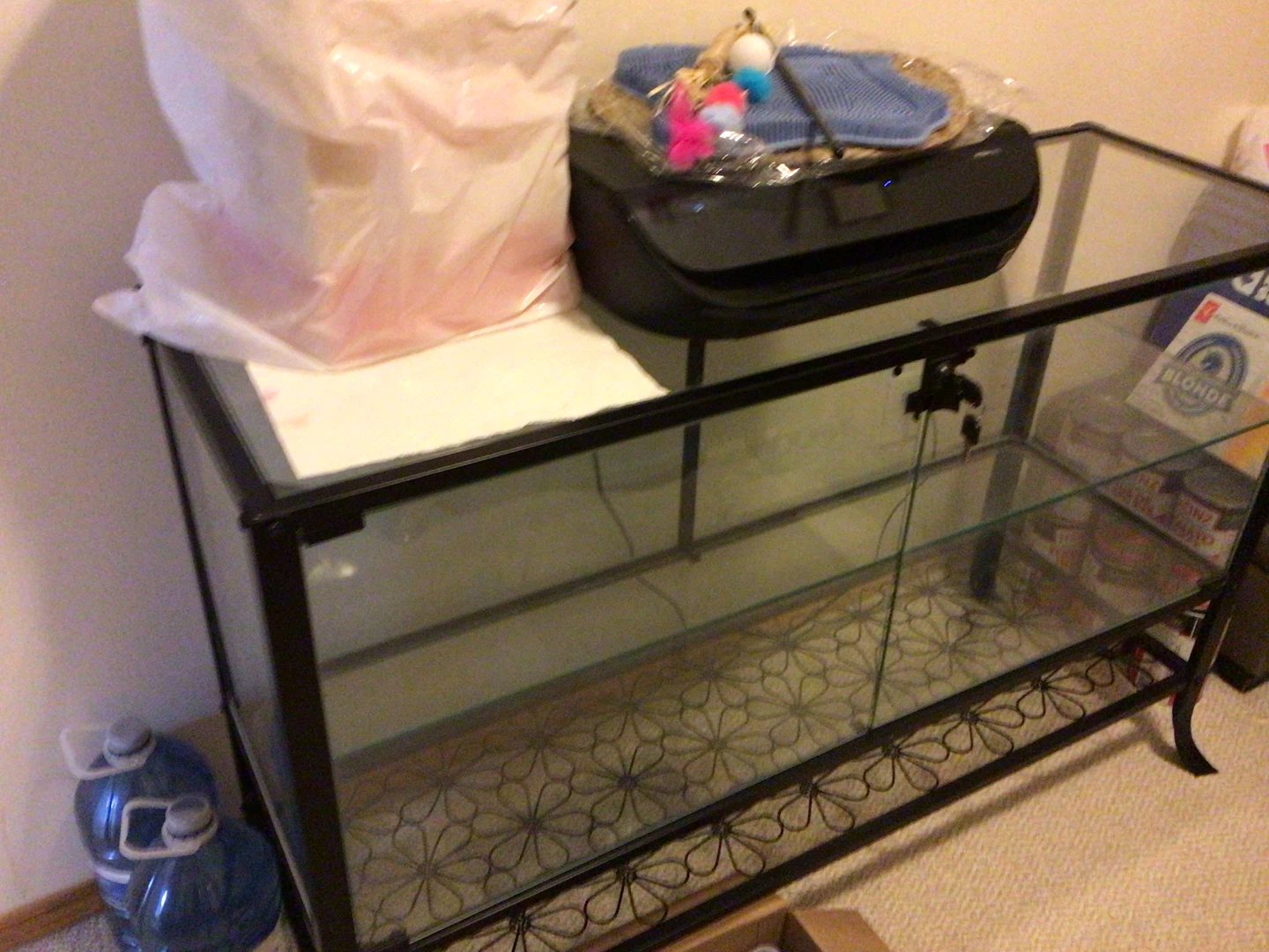 Black Metal & Glass Display Case - photo 2