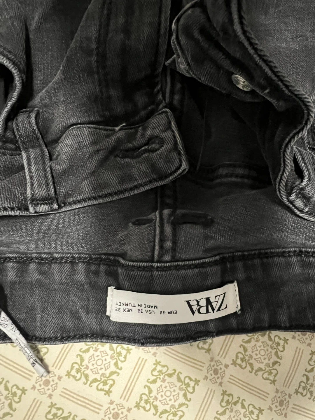 Zara Black Denim Jeans Size 32 - photo 2