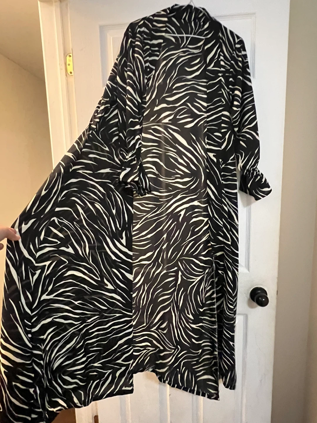 Zebra Print Maxi Dress