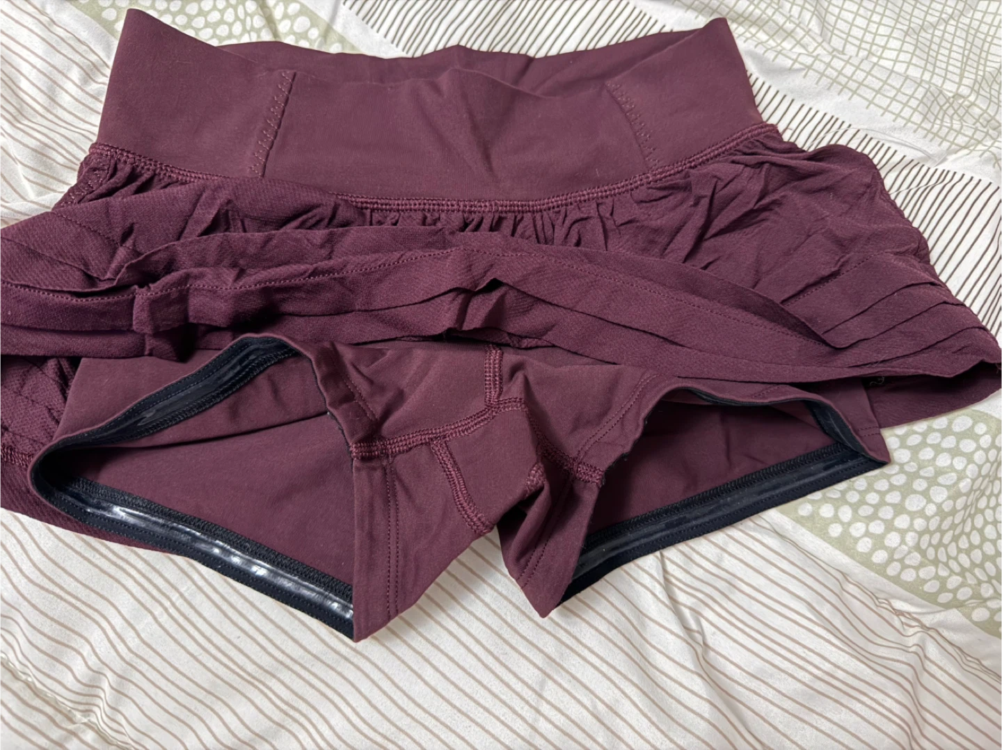 Lululemon Skort Size 4 Maroon, muscle tee & top (Bundle) - photo 4