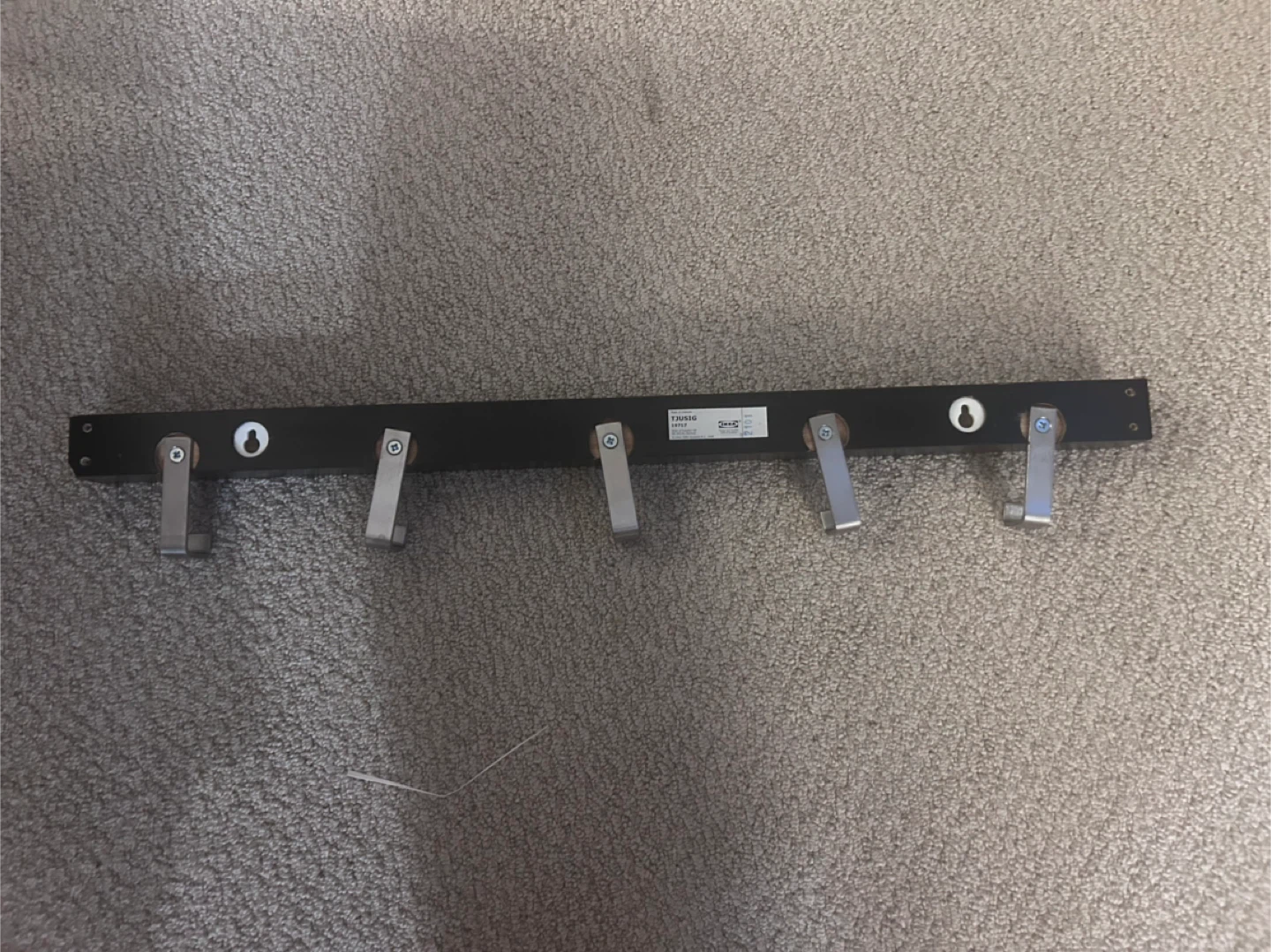 IKEA TJUSIG Coat Rack - Black - photo 2