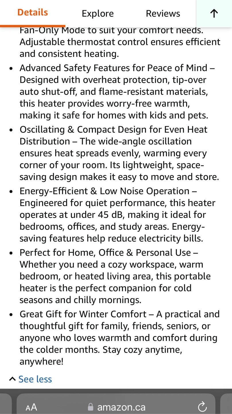 Portable Space Heater - photo 4