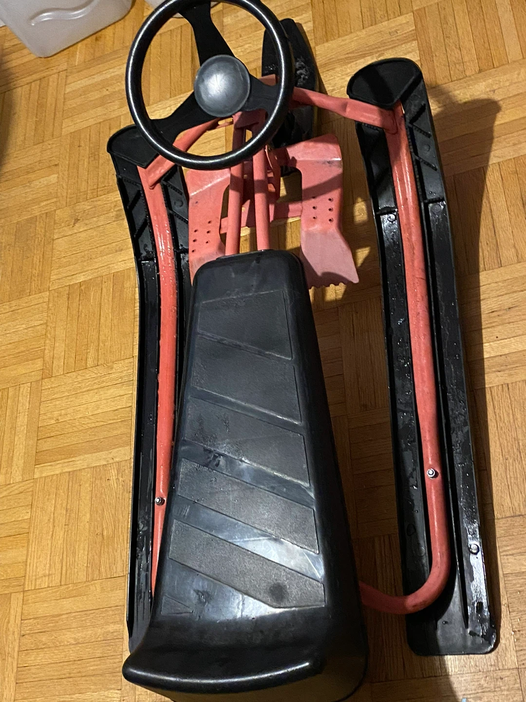 Steering Snow Sled - Black & Red - photo 3