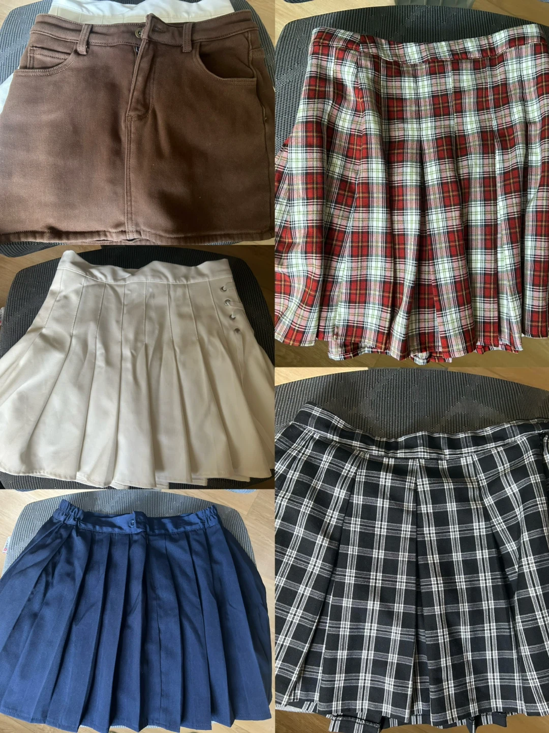 Assorted Pleated Skirts -Size S for all