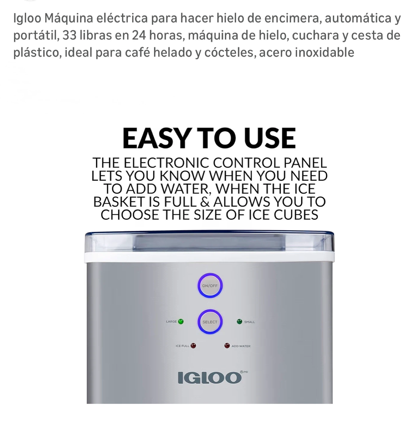 🥕Igloo Electric Countertop Ice Maker -  New! - photo 5