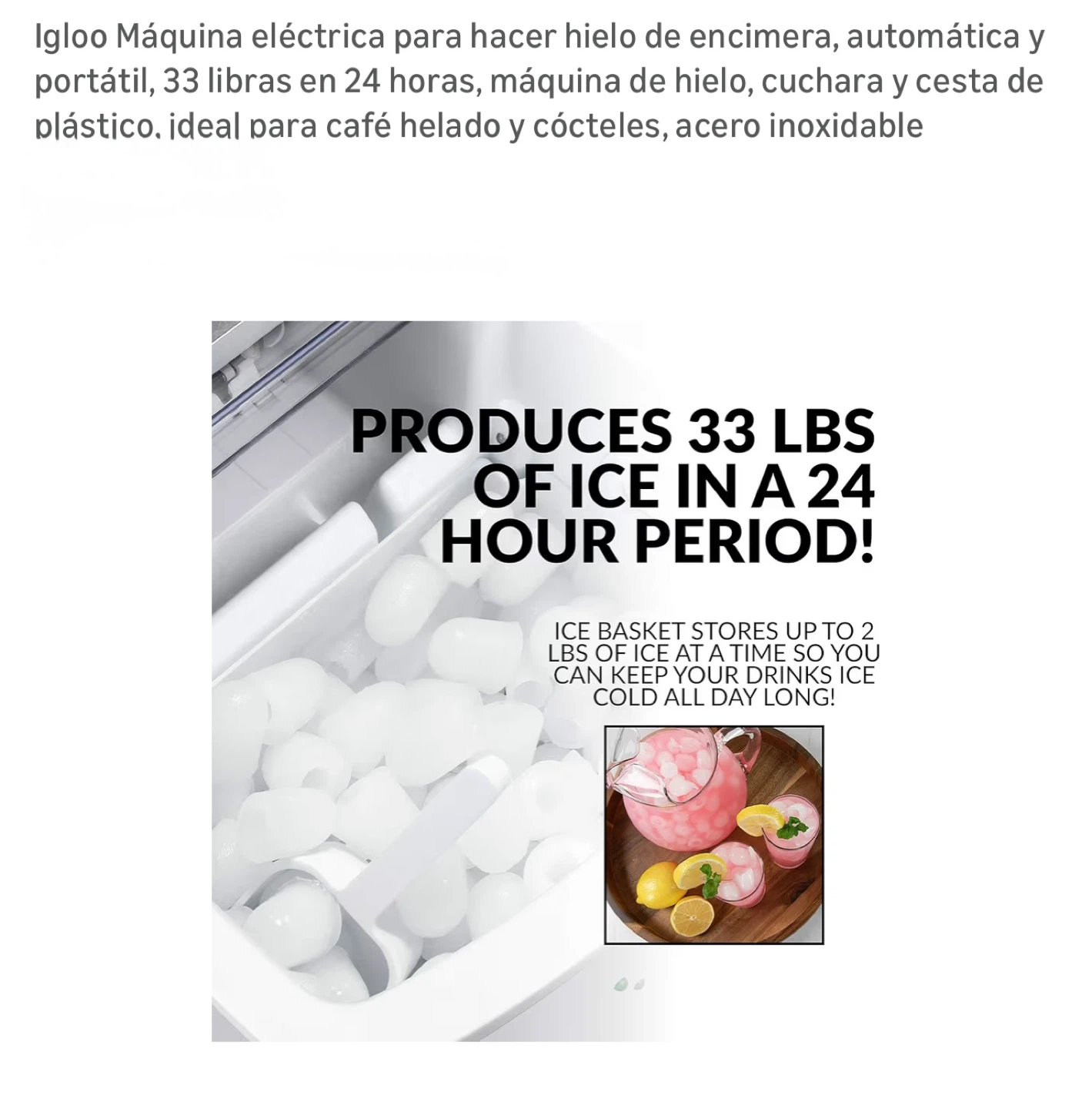 🥕Igloo Electric Countertop Ice Maker -  New! - photo 3