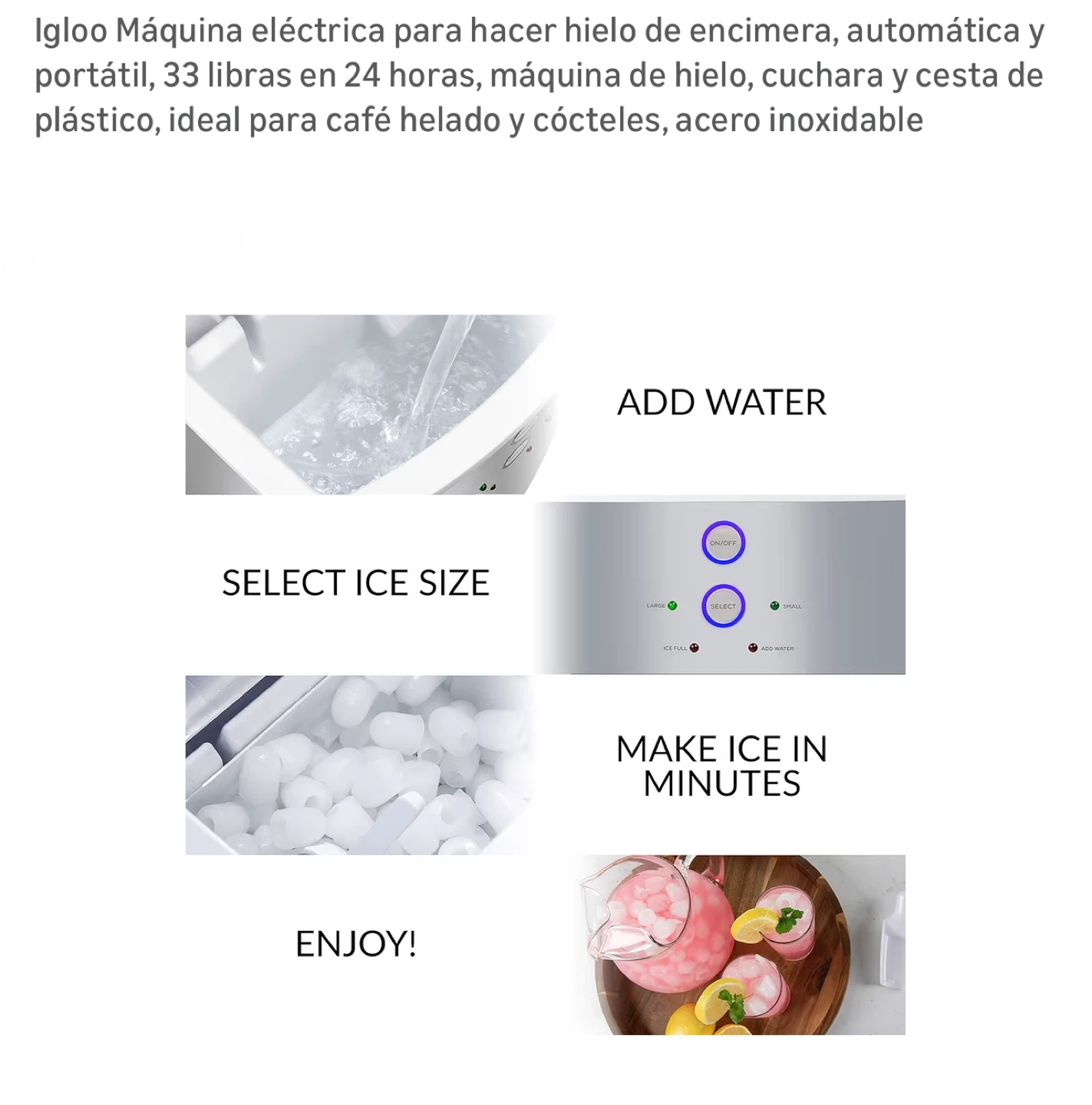 🥕Igloo Electric Countertop Ice Maker -  New! - photo 4