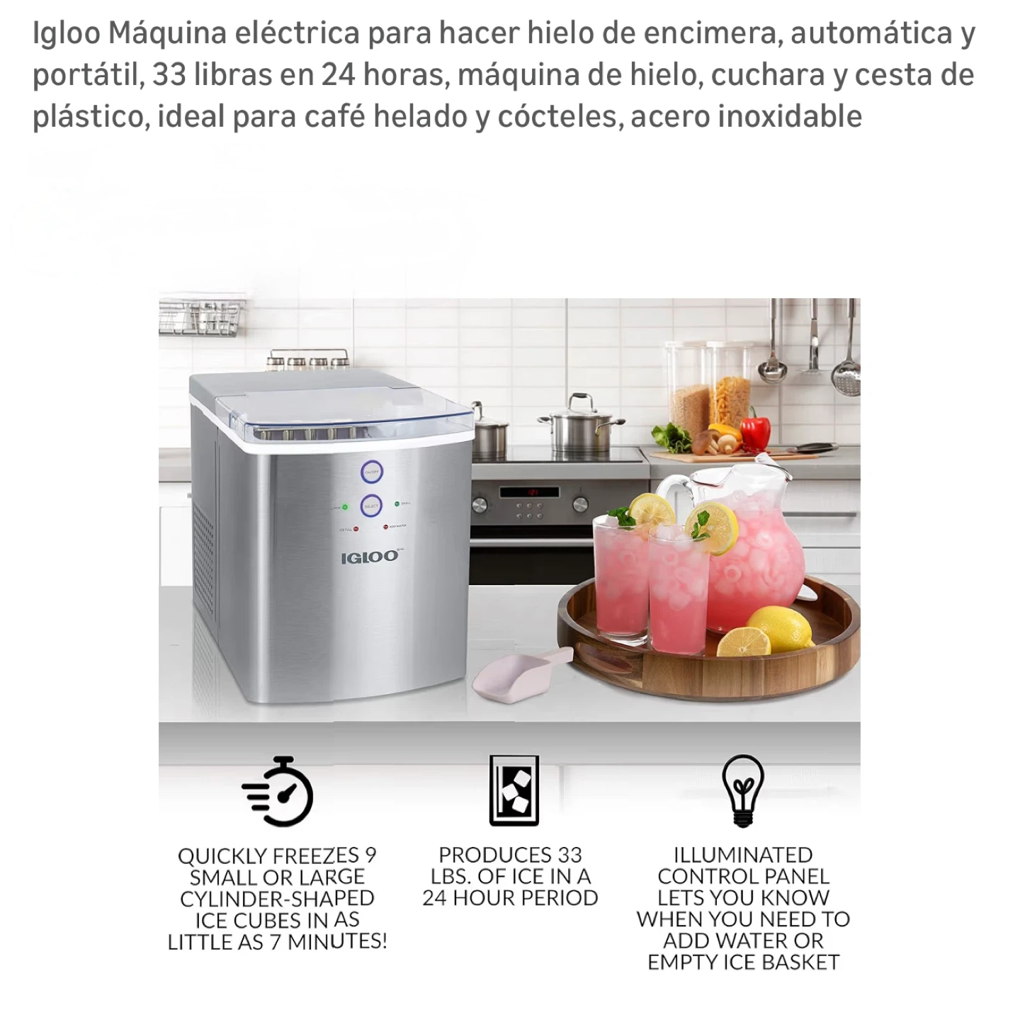 🥕Igloo Electric Countertop Ice Maker -  New! - photo 2