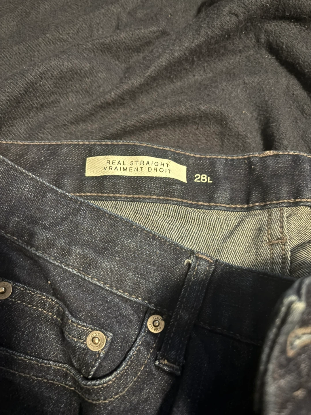Gap Real Straight Jeans - Size 28L - photo 2