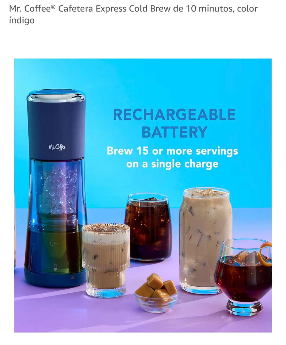 Mr. Coffee Express Cold Brew Maker - Indigo 🥕 - photo 3
