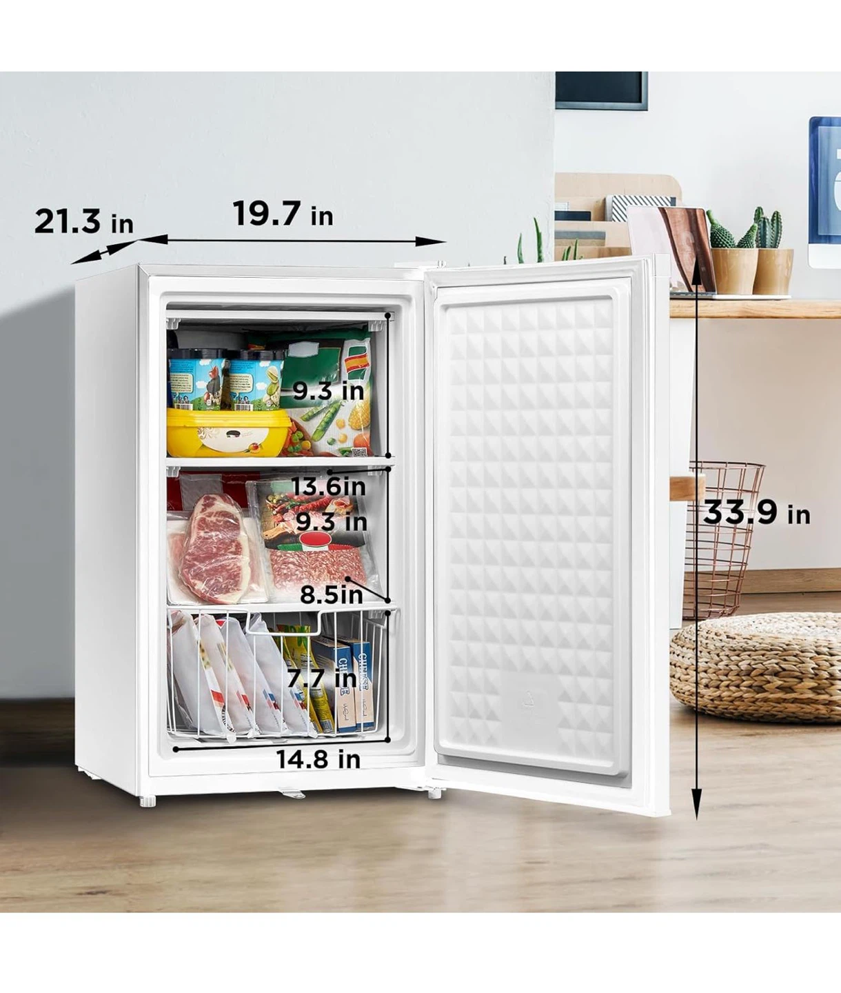 Midea Compact Mini Fridge - White - photo 4