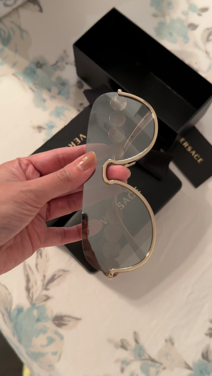 Versace OVE2230B Pale Gold/Dark Brown Sunglasses - photo 4