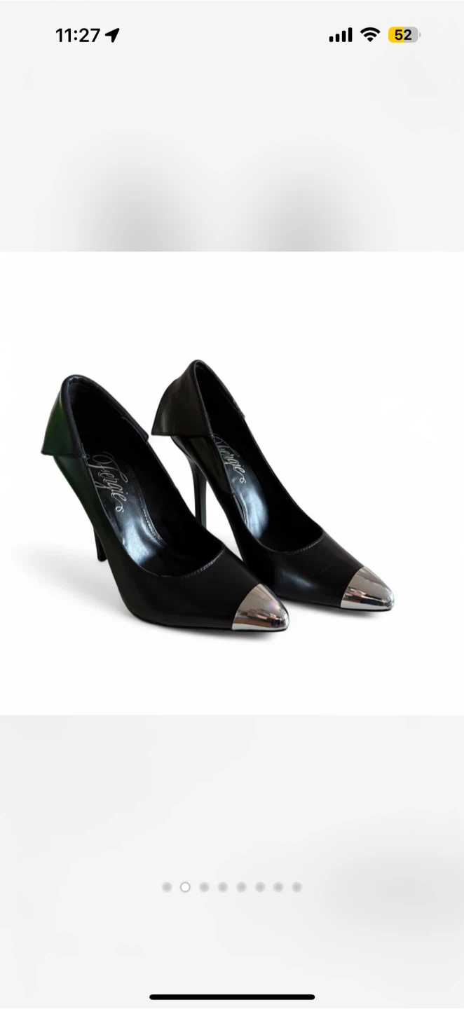 Black Leather Heels