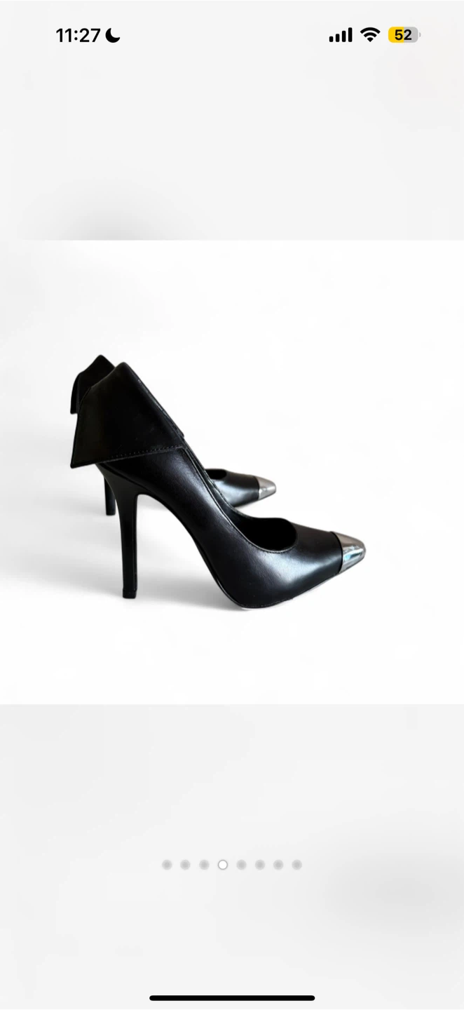 Black Leather Heels - photo 4