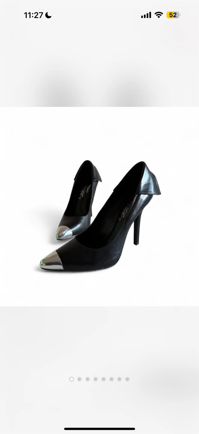 Black Leather Heels - photo 3