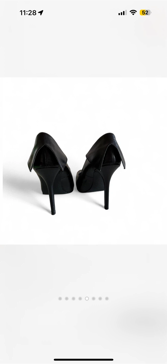 Black Leather Heels - photo 5