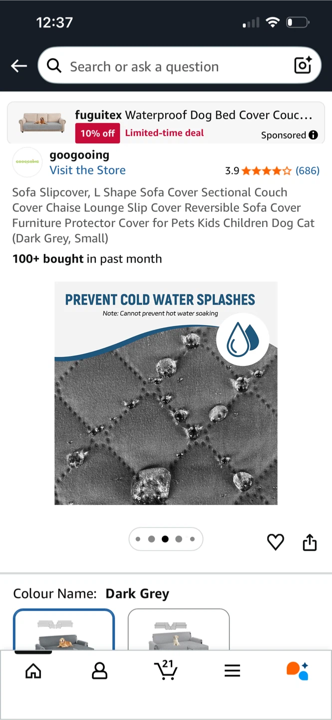 Sofa Cover for L-shape - photo 4
