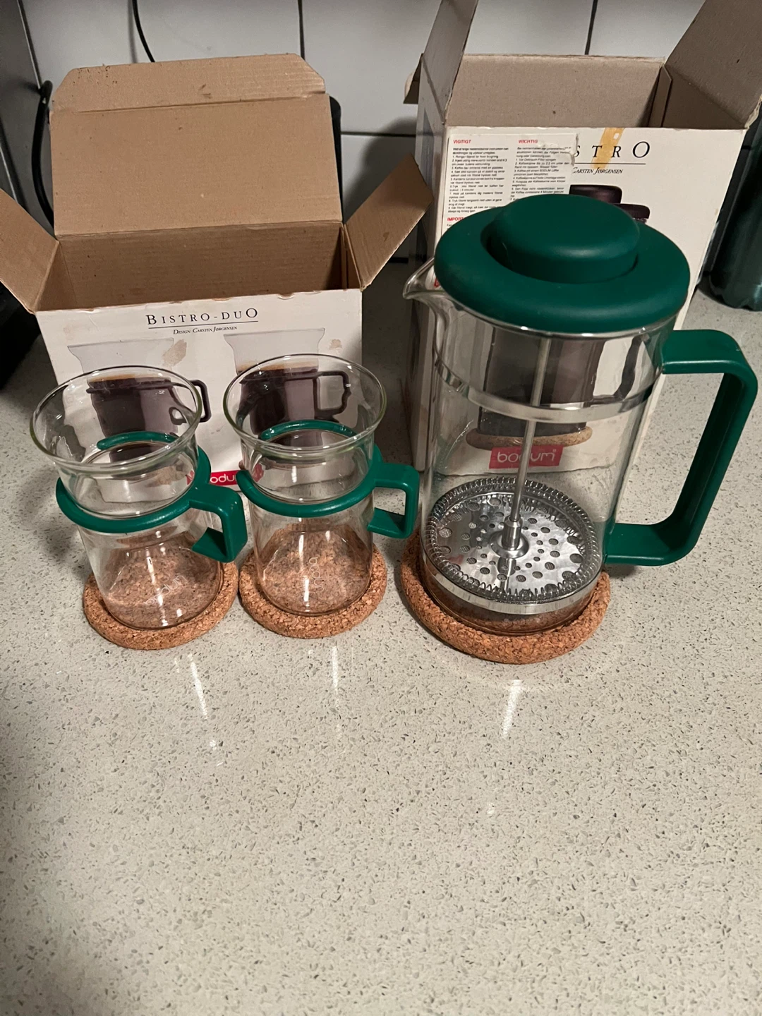 Bodum Bistro Duo Coffee Press with Mugs