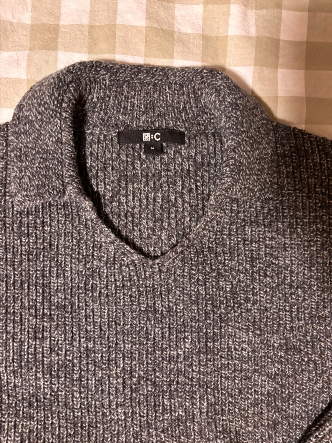 Uniqlo C Grey Wool Blend Sweater - Size M - photo 2