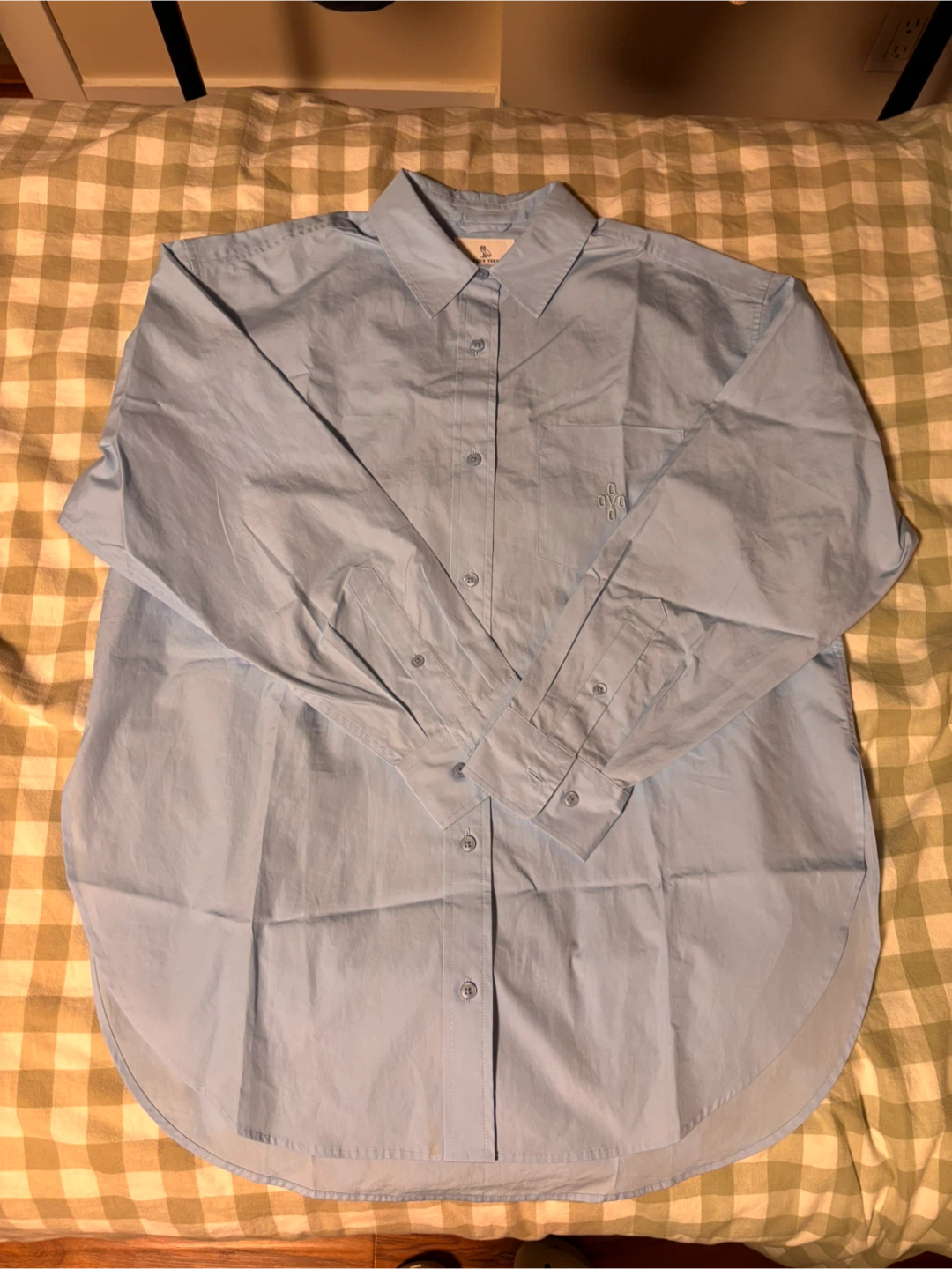October's Very Own (OVO) Button-Up Shirt, Light Blue