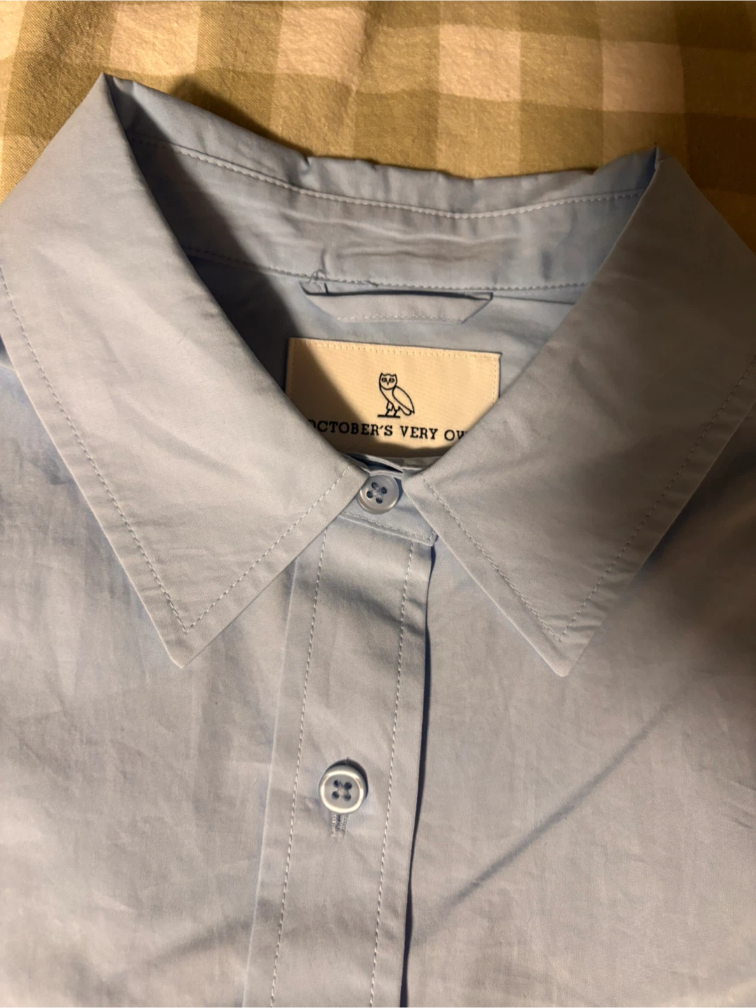 October's Very Own (OVO) Button-Up Shirt, Light Blue - photo 3