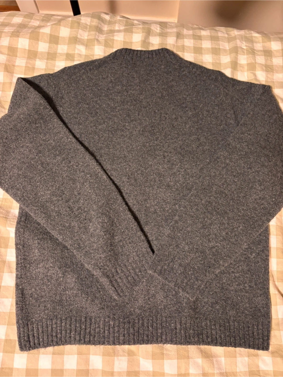 Uniqlo Grey Wool Blend Sweater - Size M - photo 3