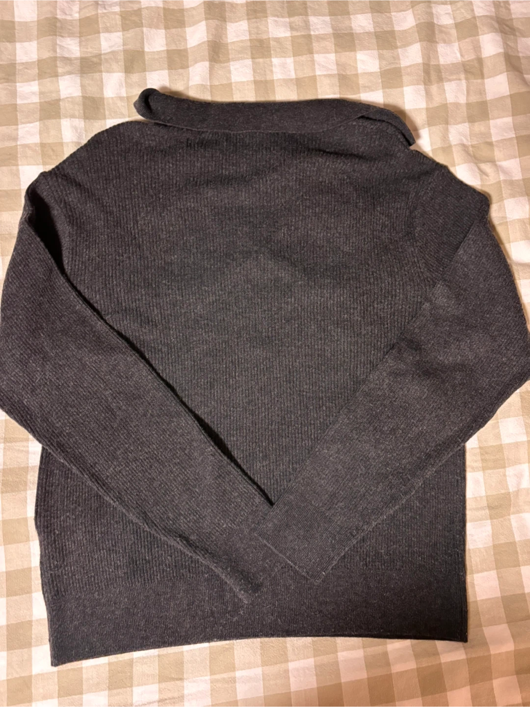 Grey Knit Long Sleeve Top - photo 2
