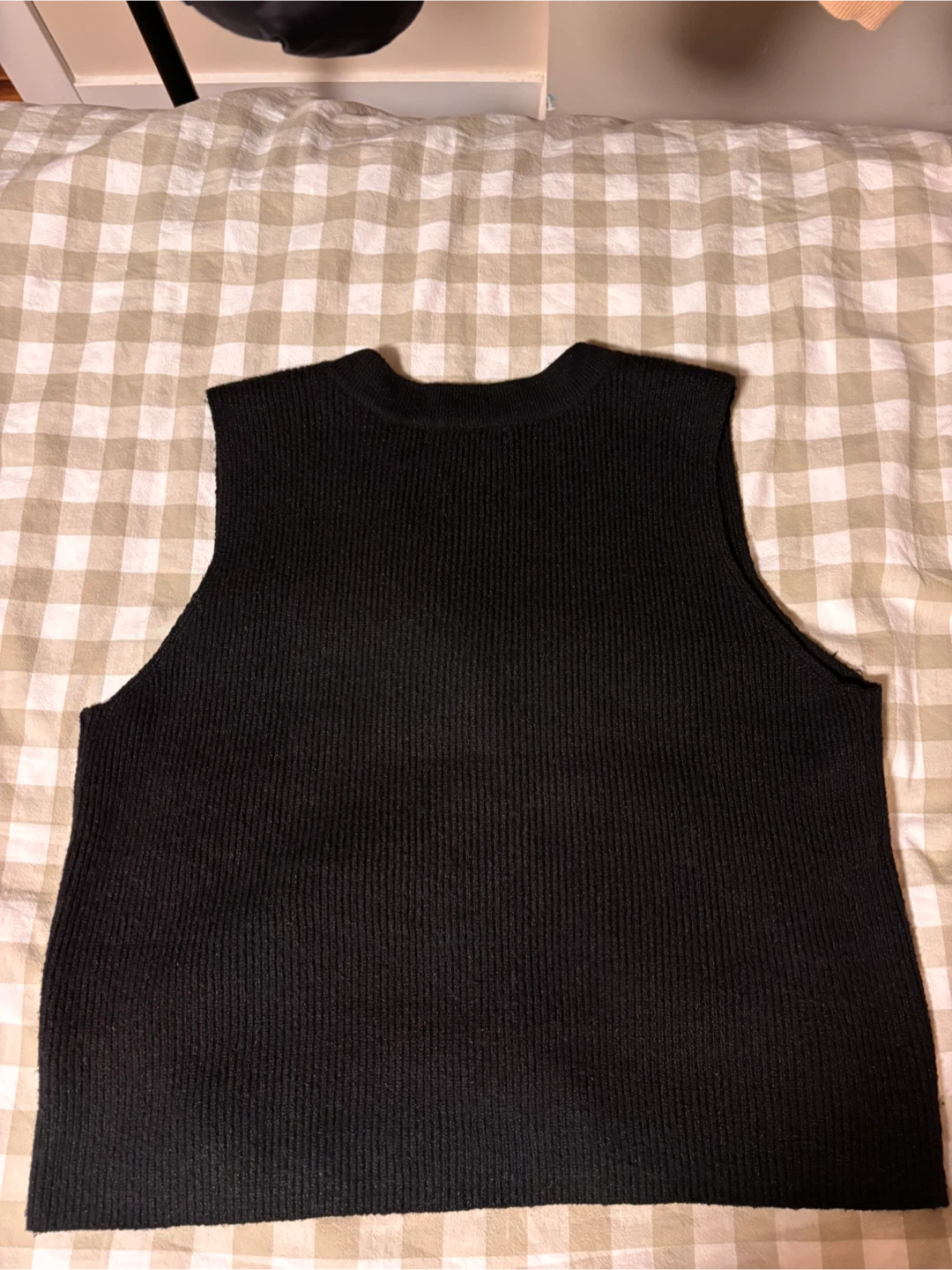 Oak + Fort Black Knit Vest - Size M - photo 3