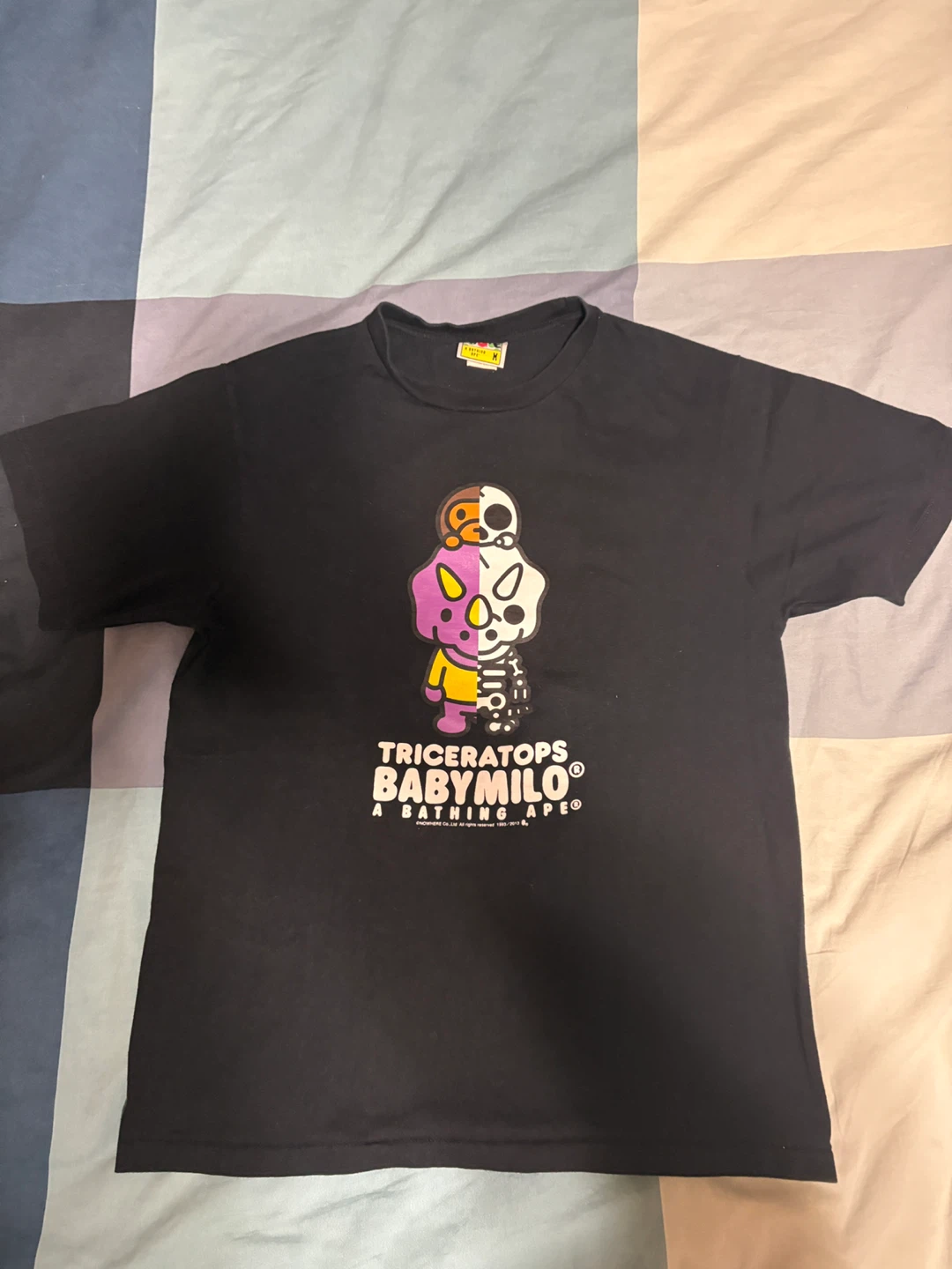 A Bathing Ape Baby Milo Black Tee - Size M