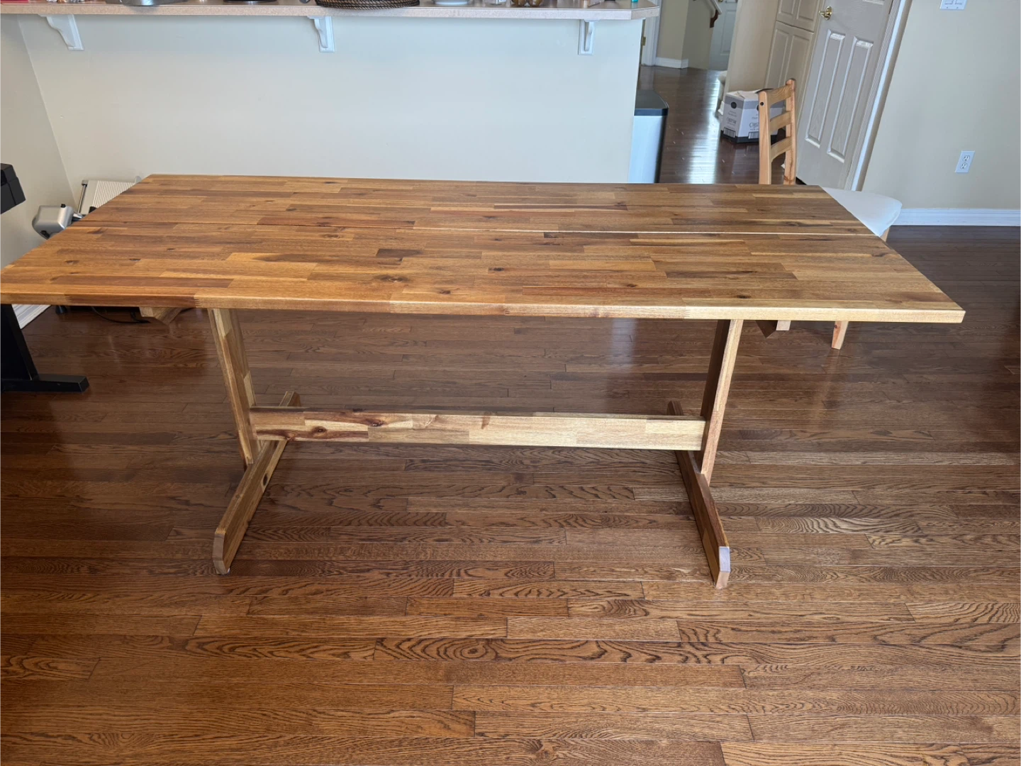IKEA Wood Dining Table with 4 Chairs 180x76 cm - photo 3