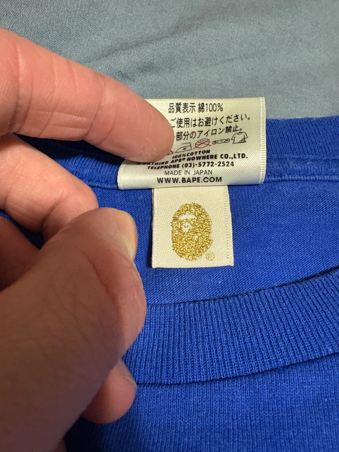 A Bathing Ape (BAPE) Blue T-Shirt, Size M - photo 4
