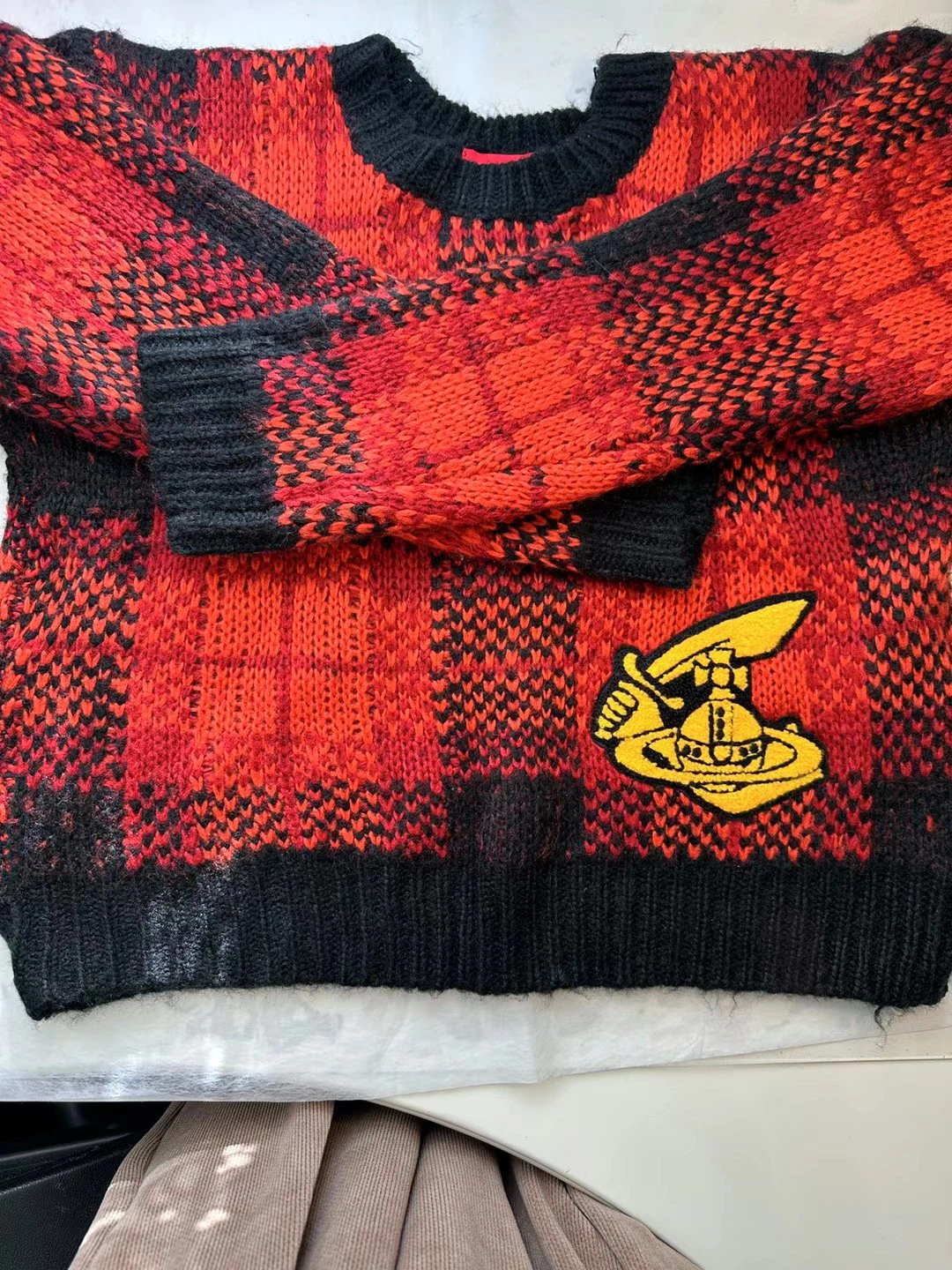 Vivienne Westwood Red & Black Knit Sweater