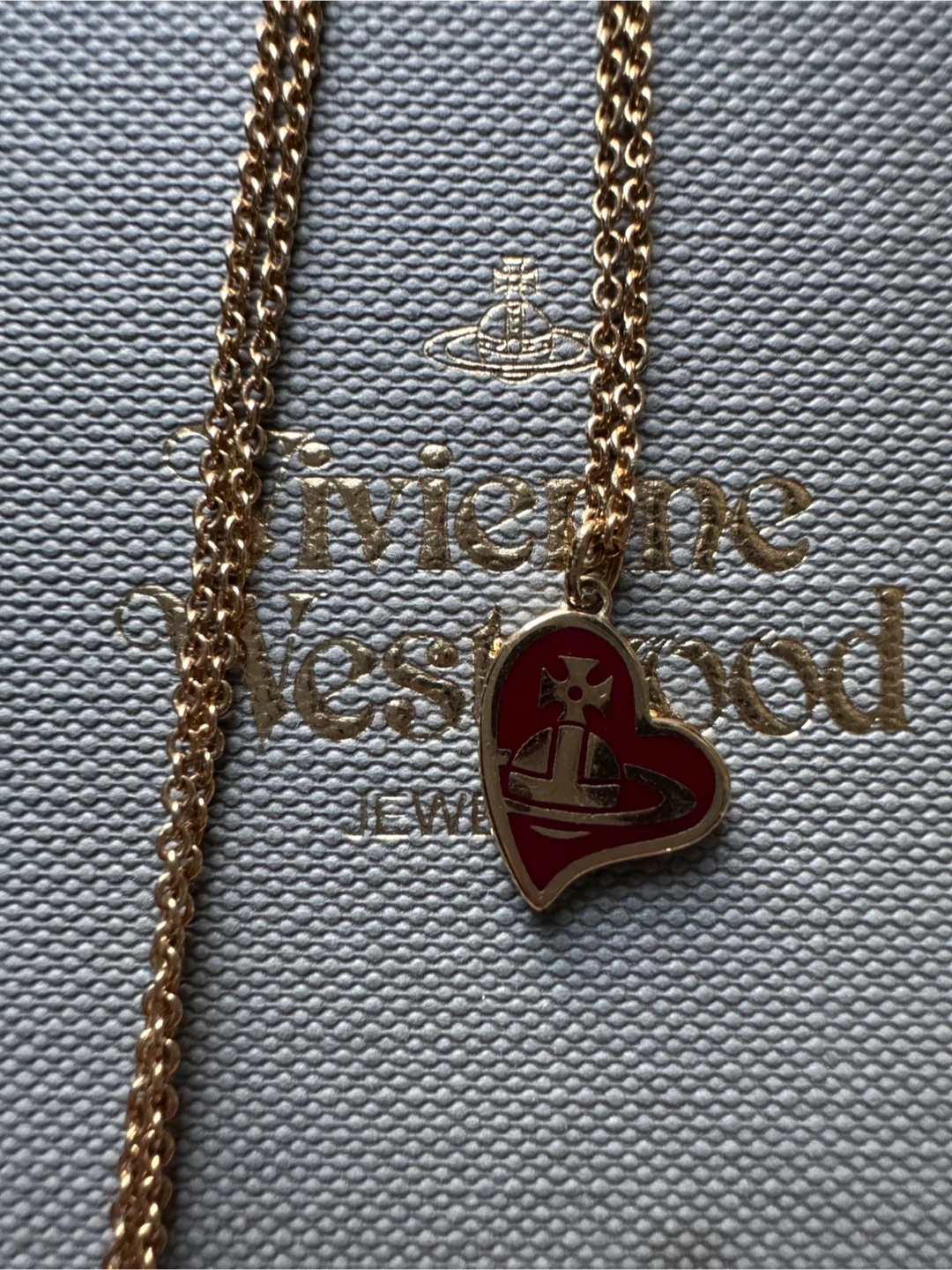 Vivienne Westwood Red Heart Necklace