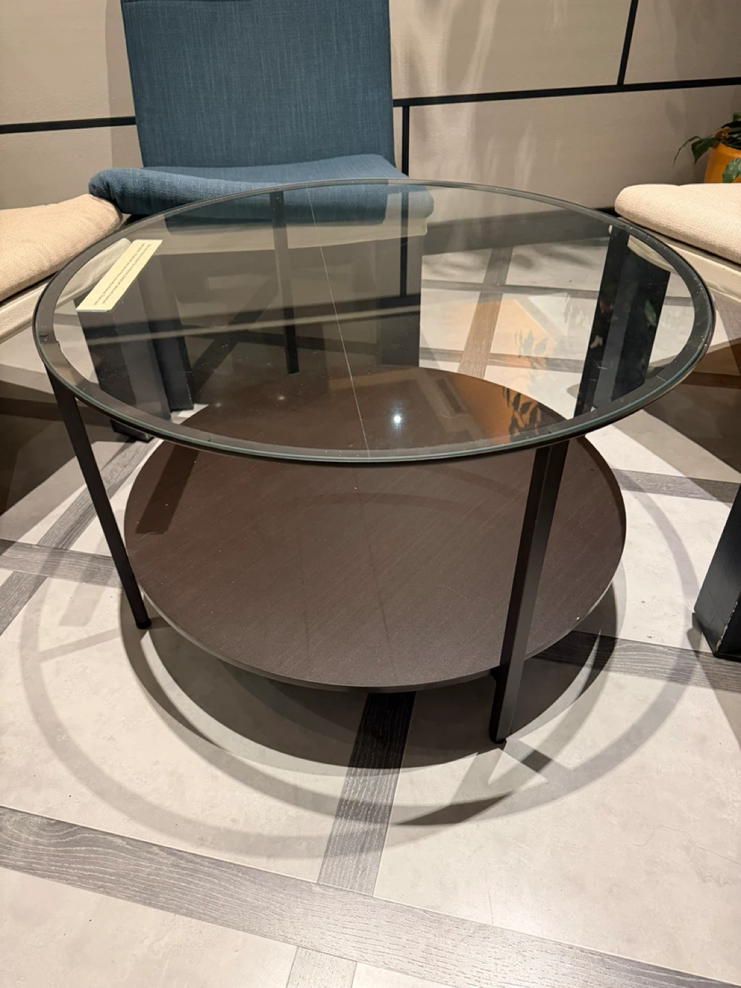 Round Glass Coffee Table - photo 3