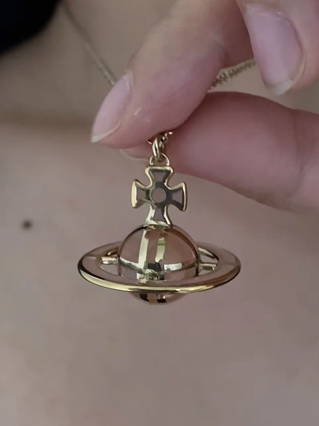 Vivienne Westwood Gold Orb Pendant Necklace